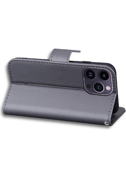 IPhone 14 Için Flip Case Pro Max Kapak Çevirin Deri Kılıf Basit Iş (Yurt Dışından)