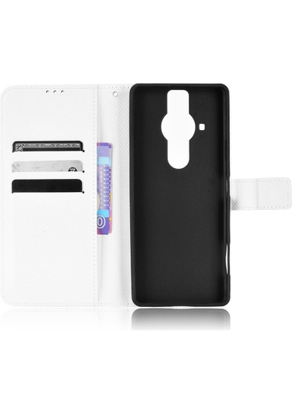Sony Xperıa Pro-1 Için Kılıf Manyetik Cüzdan Kickstand Kart Tutucu Kapak (Yurt Dışından)