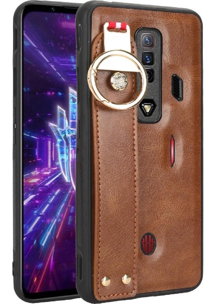 Nubia Kırmızı Sihirli 7 Uyumluluk Premium Pu Deri Bilek Kayışı Için Kılıf (Yurt Dışından)