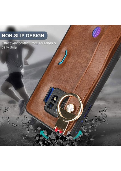 Nubia Kırmızı Sihirli 7 Pro Kolaylık Bilek Kayışı Premium Pu Deri Için Kılıf (Yurt Dışından)