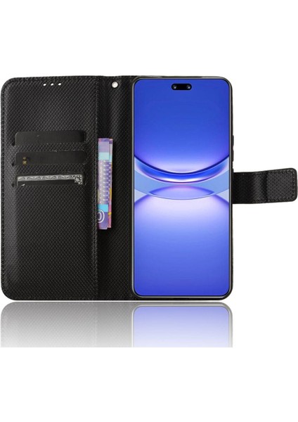 Bdt Shop Huawei Nova 12 Için Kılıf Manyetik Cüzdan Kart Tutucu Kickstand Kapak (Yurt Dışından)