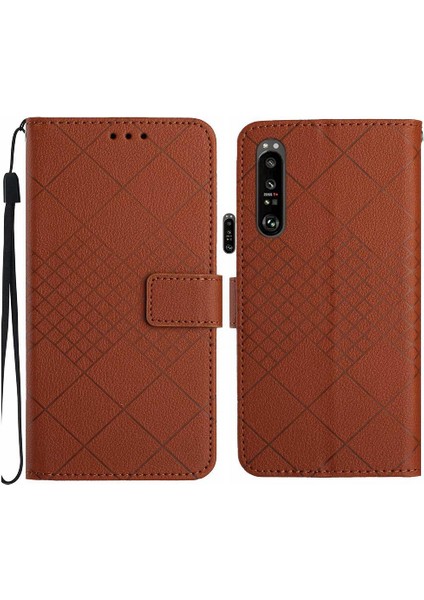 Sony Xperia 1 Vi Için Flip Case Manyetik Kapak Cüzdan Pu Deri Kart Yuvası (Yurt Dışından)