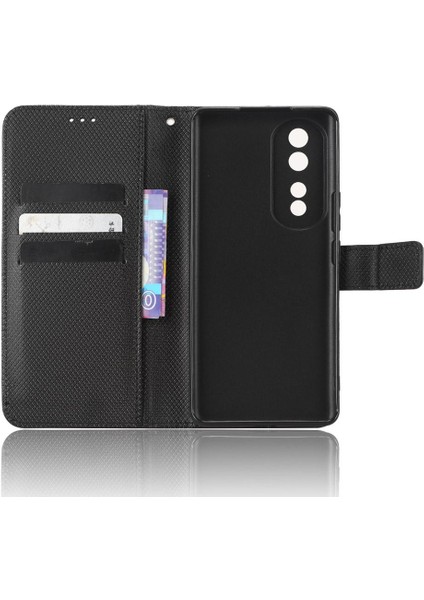 Onur Için Kılıf 80 Pro 5g Manyetik Cüzdan Kapak Kart Tutucu Kickstand (Yurt Dışından)
