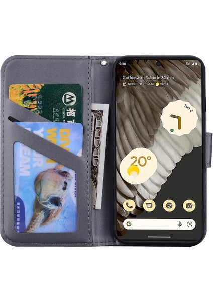 Google Piksel 7 Pro Için Flip Case Darbeye Kapak Cüzdan Basit Kılıf (Yurt Dışından)