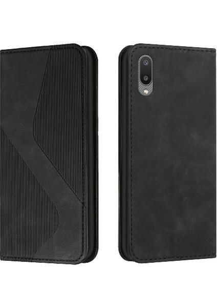 Samsung Galaxy A02 Için Kılıf Folio Kapak Pu Deri Kart Yuvaları Tutucu Cüzdan (Yurt Dışından)