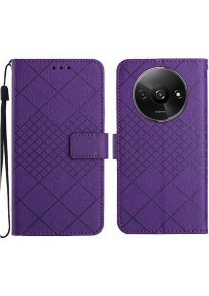El Kayışı Manyetik ile Xiaomi Redmi A3 Cüzdan Pu Deri Için Flip Case (Yurt Dışından)