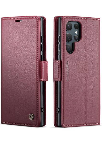 Samsung Galaxy S24 Ultra Kart Yuvası Anti Dolandırıcılık Cüzdan Durumda (Yurt Dışından)