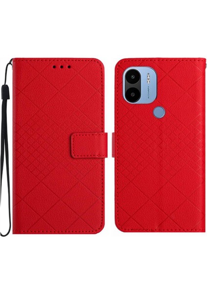 Xiaomi Redmi A1 Için Flip Case/a2 ile El Kayışı Manyetik Kapak Kart Pu (Yurt Dışından)