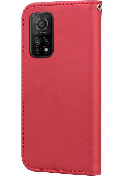 Xiaomi 10T Darbeye Deri Kılıf Cüzdan Basit Iş Için Flip Case (Yurt Dışından)