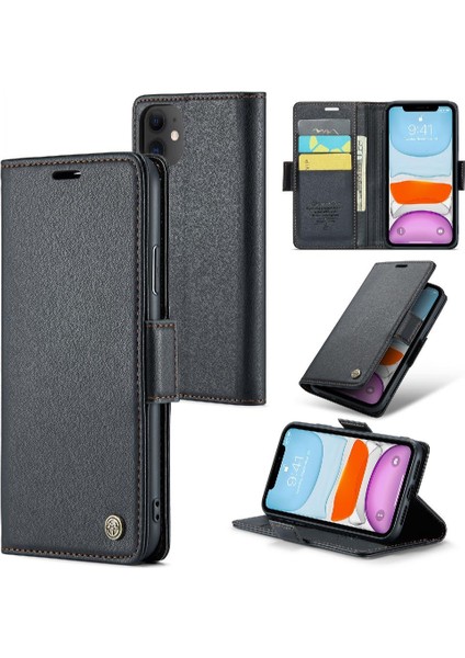 IPhone 11 Kickstand Anti Dolandırıcılık Kart Yuvası Darbeye Dayanıklı Durumda (Yurt Dışından) modelleri