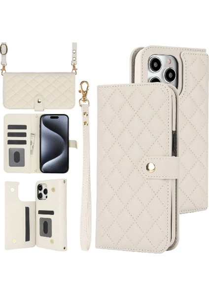 Iphone 14 Için Kılıf Pro Max Standı Fonksiyonu Anti Hırsızlık Fırça Crossbody Tarzı (Yurt Dışından)