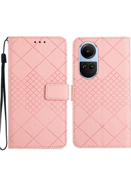 Oppo Için Flip Case Oppo 10 5g/10 Pro 5g Kart Yuvası Standı Cüzdan Pu Deri (Yurt Dışından)