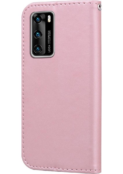 Huawei P40 Için Flip Case Cüzdan Kılıf Kapak Kapak Basit Iş (Yurt Dışından) indirimleri