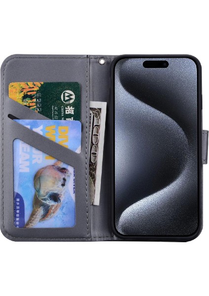 IPhone 15 Için Flip Case Pro Cüzdan Kılıf Darbeye Kapak Kapak (Yurt Dışından) indirimleri