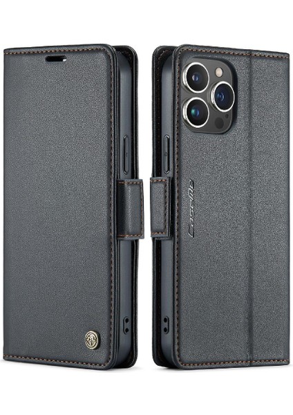IPhone 15 Pro Anti Dolandırıcılık Kart Yuvası Kickstand Darbeye Dayanıklı (Yurt Dışından)