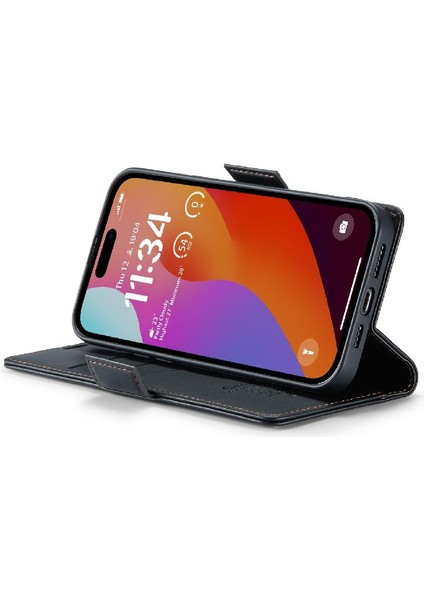 IPhone 15 Pro Anti Dolandırıcılık Kart Yuvası Kickstand Darbeye Dayanıklı (Yurt Dışından)