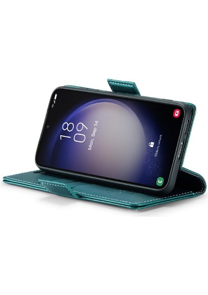 Samsung Galaxy S23 Cüzdan Durumda Kickstand Anti Dolandırıcılık Durumda (Yurt Dışından)