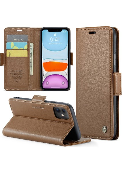 IPhone 11 Kickstand Anti Dolandırıcılık Kart Yuvası Darbeye Dayanıklı Durumda (Yurt Dışından)