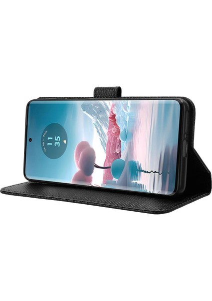 Motorola Kenar 40 Neo 5g Için Kılıf Kickstand Kart Tutucu Manyetik Cüzdan (Yurt Dışından) indirimleri