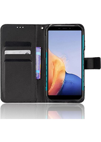 Bdt Shop Ulefone Zırh X9 Kapak Manyetik Cüzdan Kickstand Kart Tutucu Için Kılıf (Yurt Dışından)