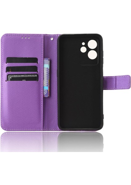 Oukitel C32 Kapak Kart Tutucu Kickstand Manyetik Cüzdan Için Kılıf (Yurt Dışından)