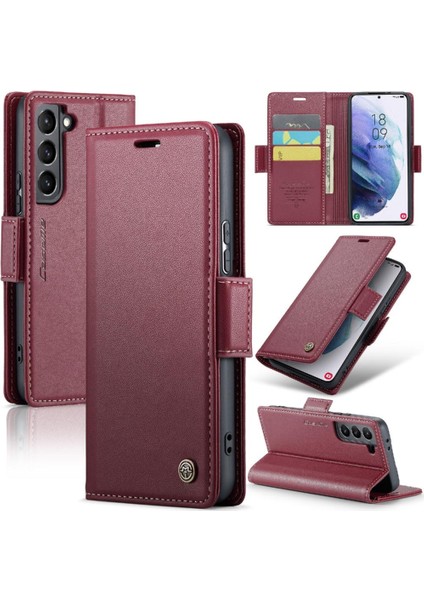 Samsung Galaxy S21 Artı Cüzdan Durumda Anti Dolandırıcılık Kickstand (Yurt Dışından)