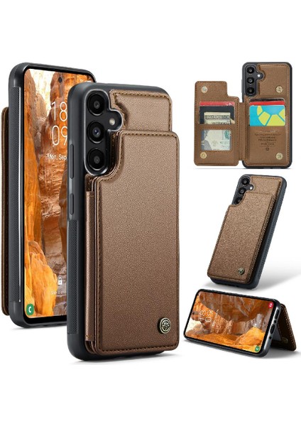 Samsung Galaxy A35 5g Pu Deri Ince Darbeye Dayanıklı Caseme Cüzdan Kılıf (Yurt Dışından)