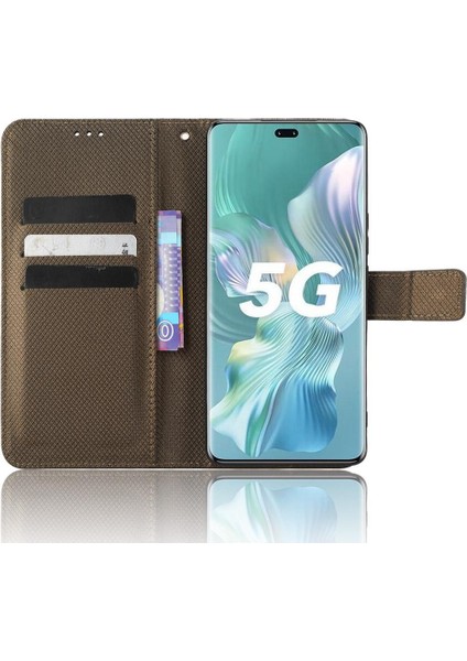 Onur Için Kılıf 80 Pro 5g Manyetik Cüzdan Kapak Kart Tutucu Kickstand (Yurt Dışından)