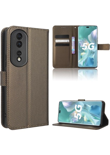 Onur Için Kılıf 80 Pro 5g Manyetik Cüzdan Kapak Kart Tutucu Kickstand (Yurt Dışından)