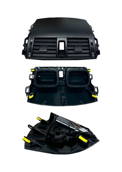 Izgara Kalorifer Corolla 07-12 Orta (Siyah)