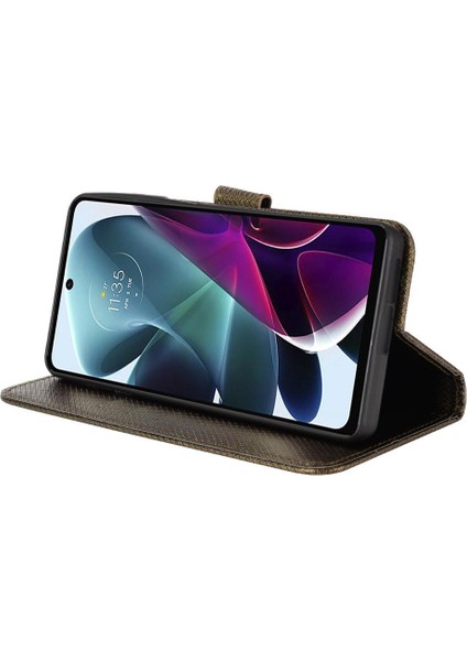 Bdt Shop Motorola Moto G200 5g Için Kılıf Kapak Kart Tutucu Manyetik Cüzdan Kickstand (Yurt Dışından)