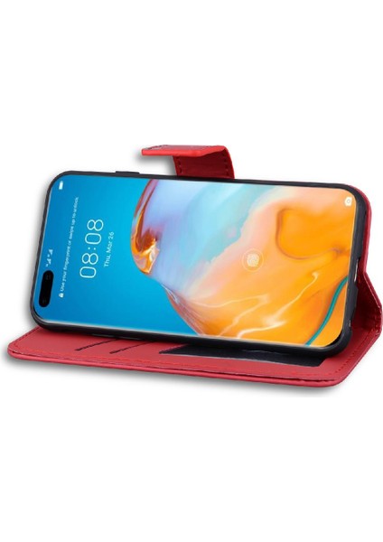 Huawei P40 Pro Cüzdan Darbeye Deri Kılıf Için Flip Case Basit Flip (Yurt Dışından) indirimleri