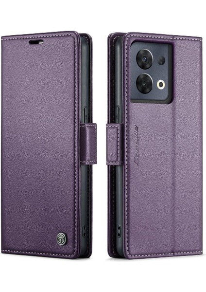 Oppo Caseme 8 Pro 5g Anti Dolandırıcılık Cüzdan Durumda Kart Yuvası Durumda (Yurt Dışından)