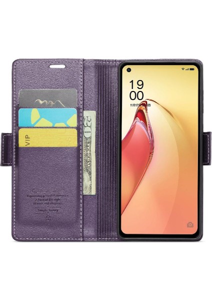 Oppo Caseme 8 Pro 5g Anti Dolandırıcılık Cüzdan Durumda Kart Yuvası Durumda (Yurt Dışından)