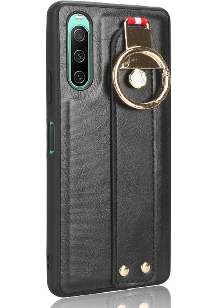 Sony Xperia 10 Iv Kolaylık Bilek Kayışı Premium Pu Deri Için Kılıf (Yurt Dışından) modelleri