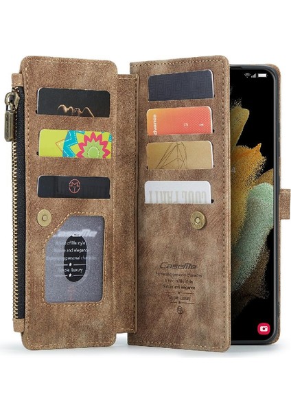 Samsung Galaxy S21 Için Caseme Durumda Ultra Cüzdan Kılıf Kadın Erkek Sürücüleri Için (Yurt Dışından) indirimleri
