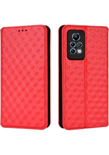 Infinix Not 11 Pro 3D Desen Manyetik Kapatma Kart Yuvaları Tutucu Için Kılıf (Yurt Dışından) fırsatları