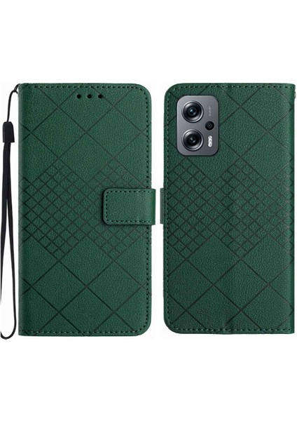 El Kayışı Cüzdan Pu ile Xiaomi Poco X4 Gt Manyetik Kapak Için Flip Case (Yurt Dışından)
