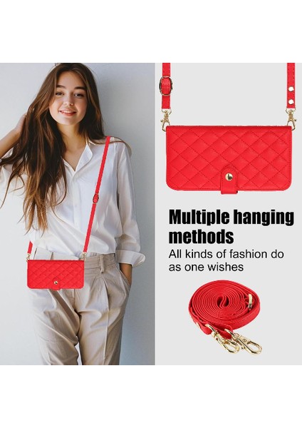 Manyi Mall 5 Kart Yuvaları ile Google Piksel 8 Anti Hırsızlık Fırça Crossbody Tarzı Için Kılıf (Yurt Dışından)