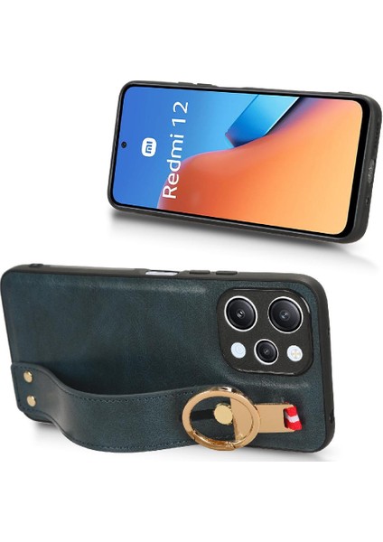 Xiaomi Redmi Için Kılıf 12 4g Uyumluluk Bilek Kayışı Premium Pu Deri (Yurt Dışından)