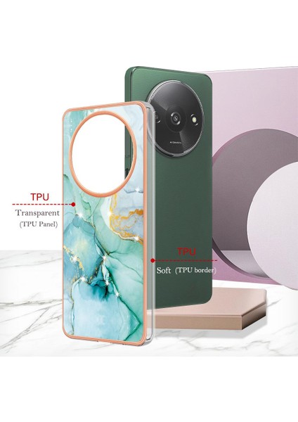 Xiaomi Redmi A3 Mermer Desen Yumuşak Tampon Koruma Için Kılıf Ince Tpu (Yurt Dışından) fiyatları