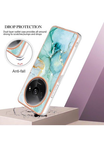 Xiaomi Redmi A3 Mermer Desen Yumuşak Tampon Koruma Için Kılıf Ince Tpu (Yurt Dışından) fırsatları