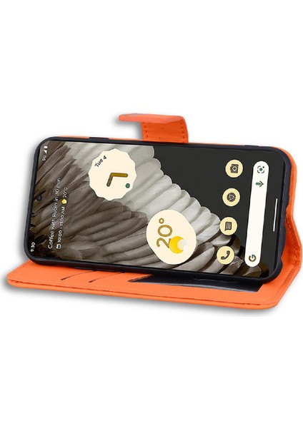 Google Piksel 7 Pro Için Flip Case Darbeye Kapak Cüzdan Basit Kılıf (Yurt Dışından)