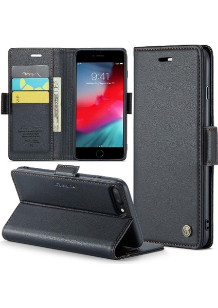 IPhone 7 Artı/8 Artı Kart Yuvası Anti Dolandırıcılık Kickstand Durumda (Yurt Dışından)