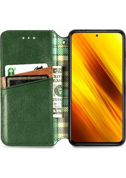 Xıaomı Poco X3 Nfc Zarif Iş Çevirme Kapağı Moda Tasarımı (Yurt Dışından)