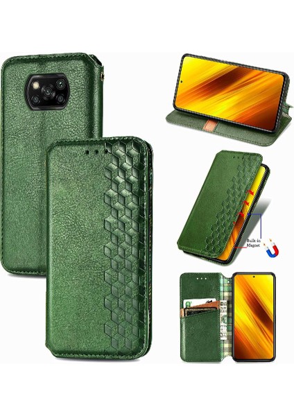 Xıaomı Poco X3 Nfc Zarif Iş Çevirme Kapağı Moda Tasarımı (Yurt Dışından)