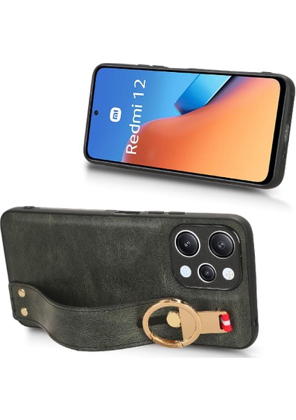 Xiaomi Redmi Için Kılıf 12 4g Uyumluluk Bilek Kayışı Premium Pu Deri (Yurt Dışından)