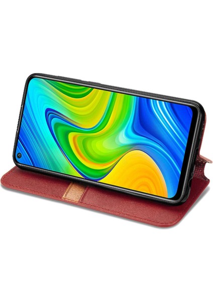 Xıaomı Redmi Not 9 Için Kılıf Moda Tasarım Kapak Çevirin Cüzdan Fonksiyonu (Yurt Dışından)