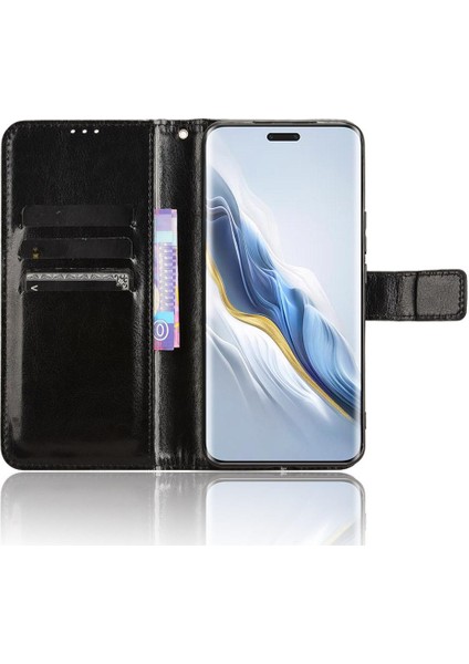 Onur Için Kılıf Sihirli 6 Pro 5g Manyetik Kart Tutucu Cüzdan Kapak Çevirin (Yurt Dışından)
