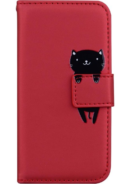 Huawei P30 Lite Için Flip Case Basit Iş Deri Kılıf Darbeye (Yurt Dışından)